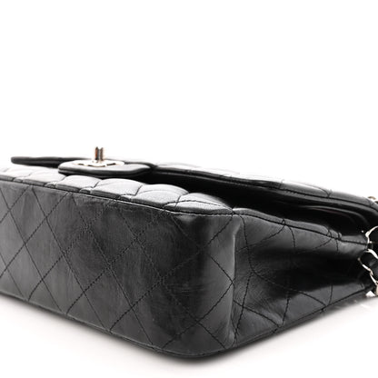 Chanel Lambskin Quilted Medium Double Flap Black 10 of 20
