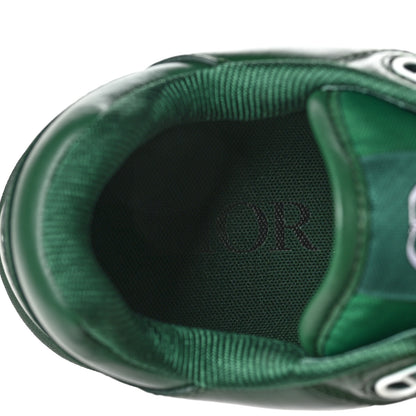 Christian Dior Smooth Calfskin Oblique Galaxy Mens B27 Low Top Sneakers 42 Green Beige 8 of 9