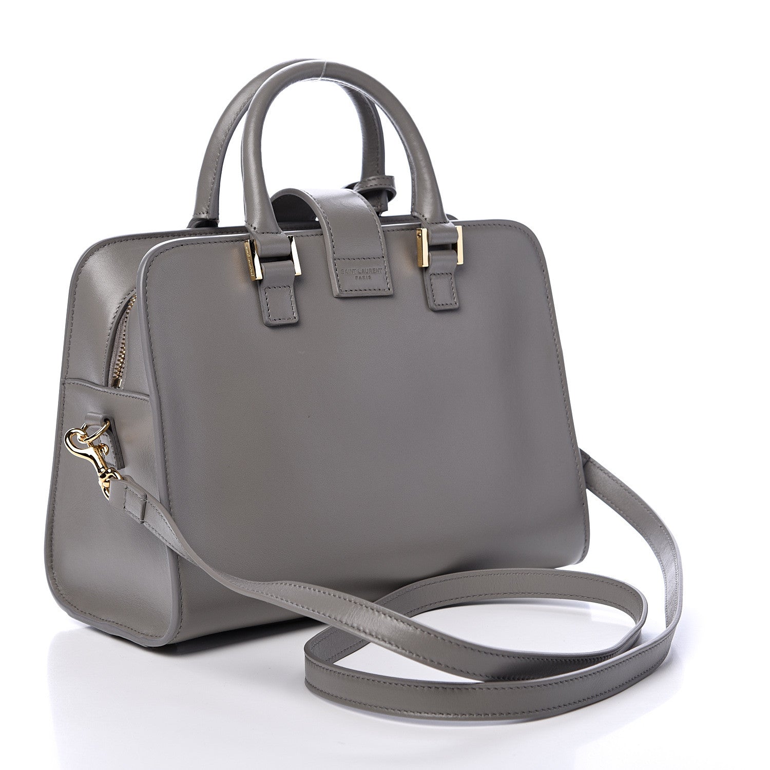 Saint Laurent Calfskin Monogram Baby Cabas Fog 2 of 9