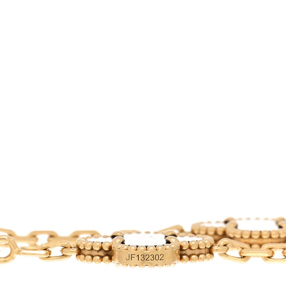 Van Cleef & Arpels 18K Yellow Gold Black Onyx 5 Motifs Vintage Alhambra Bracelet 4 of 5