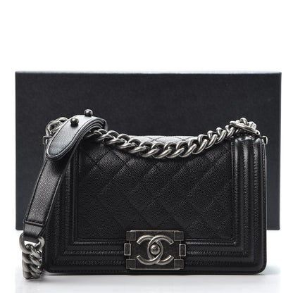 Chanel Caviar Quilted Small Boy Flap Black 11 of 11