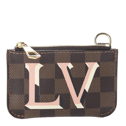 Louis Vuitton Damier Ebene Belmont Pochette Venus Pink 1 of 5