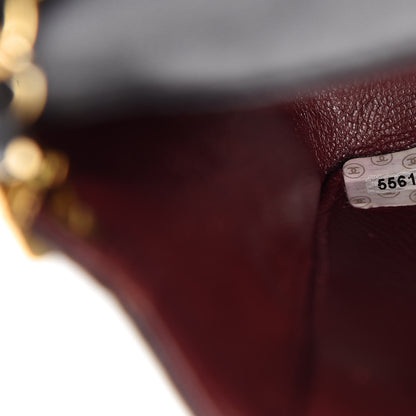 Chanel Lambskin Quilted Mini Square Flap Bag Black 8 of 11