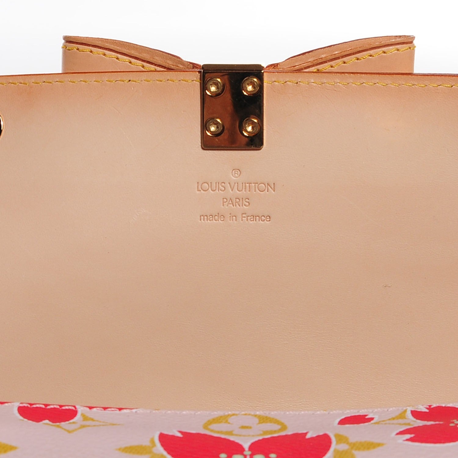 Louis Vuitton Monogram Cherry Blossom Papillon Red Creme 6 of 9
