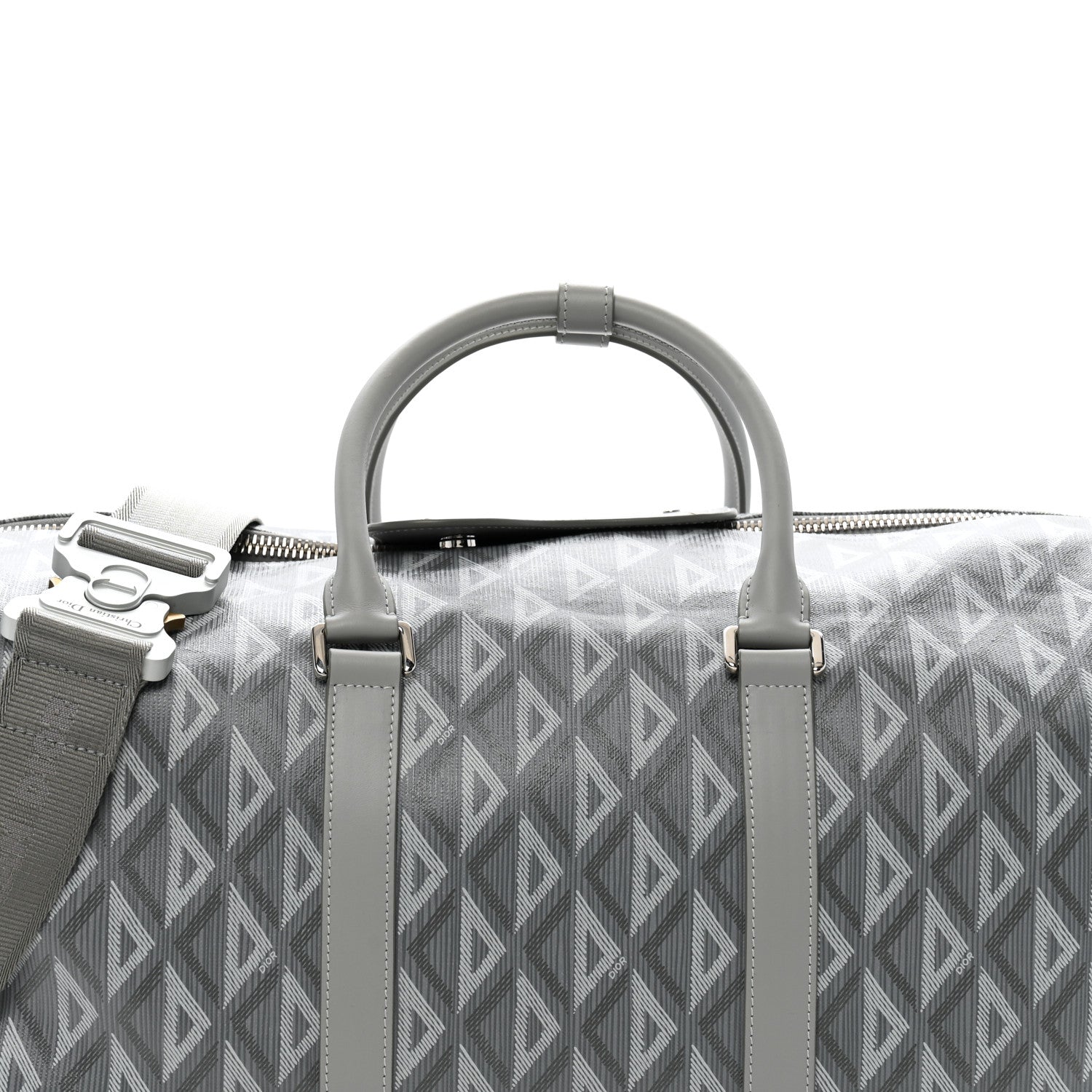 Christian Dior Coated Canvas CD Diamond Lingot 50 Bag Grey 7 of 12