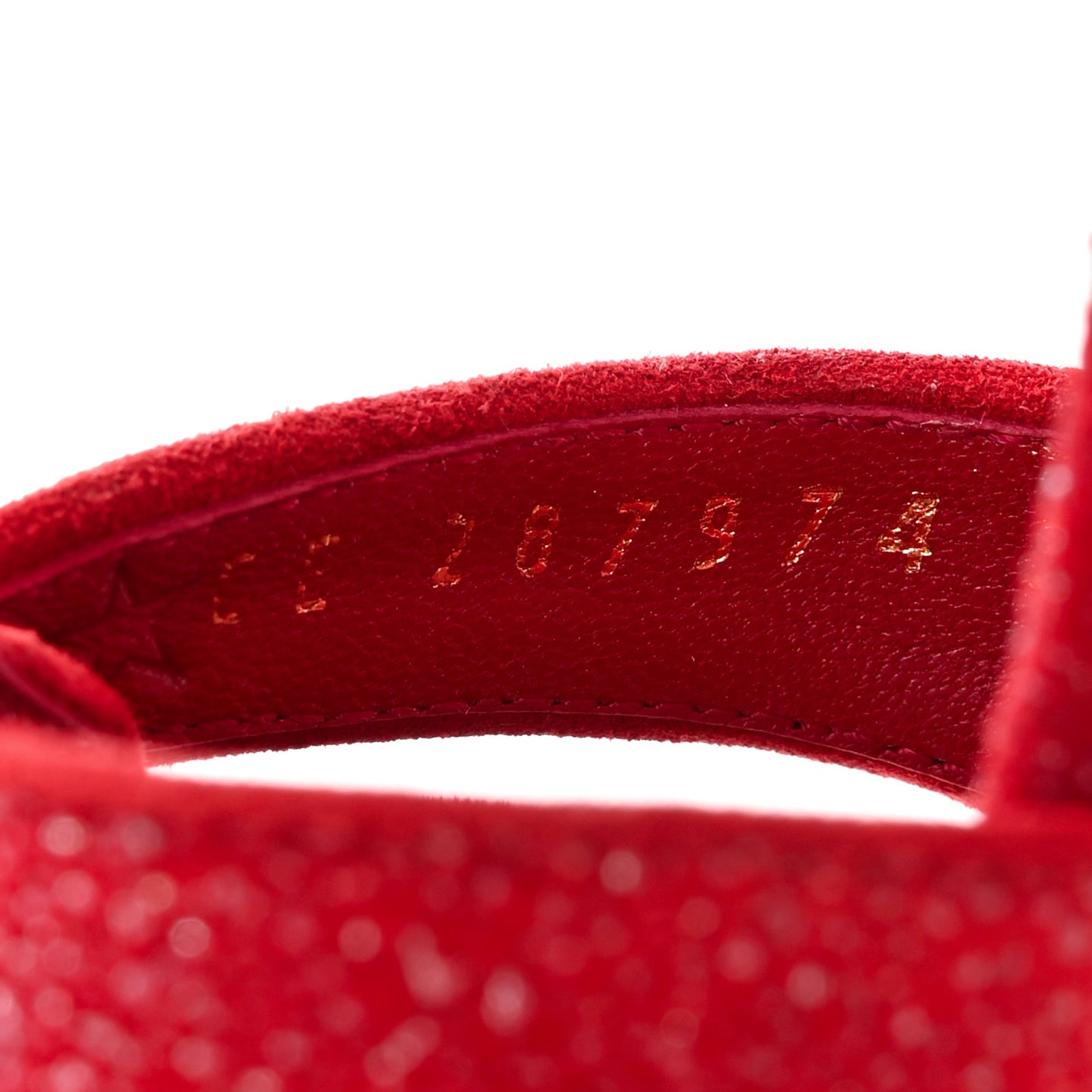 Suede Quartz Tribute 75 Platform Sandals 35.5 Lipstick