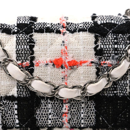 Chanel Tweed Quilted Mini Rectangular Flap Black White Pink 8 of 10