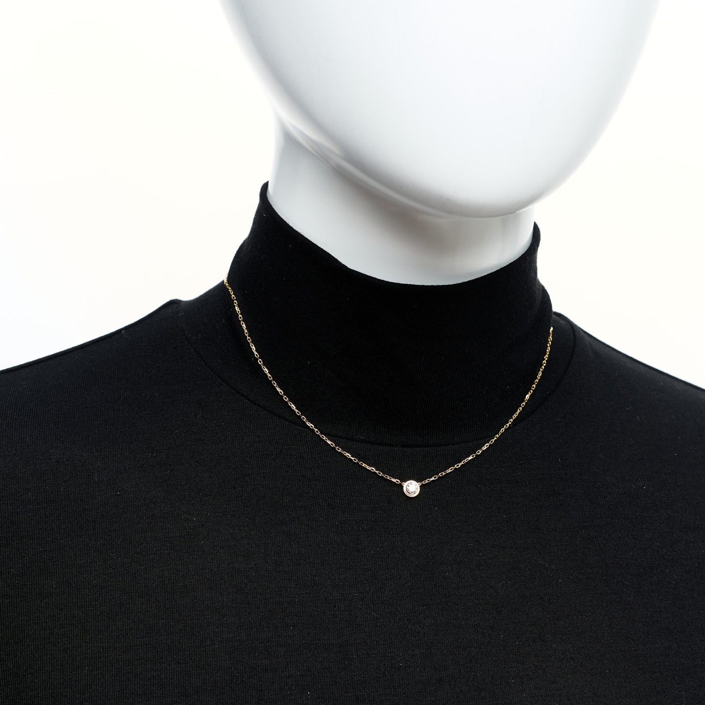 18K Yellow Gold Diamond LM D'Amour Pendant Necklace