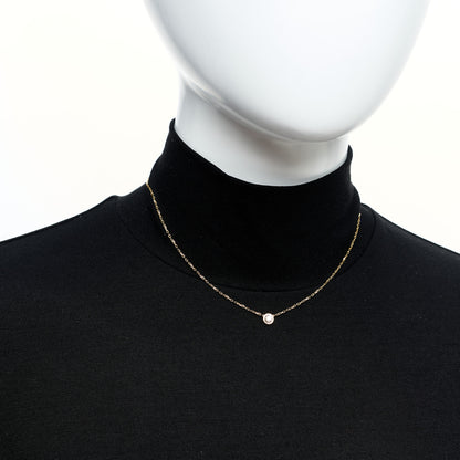 Cartier 18K Yellow Gold Diamond LM D'Amour Pendant Necklace 2 of 6