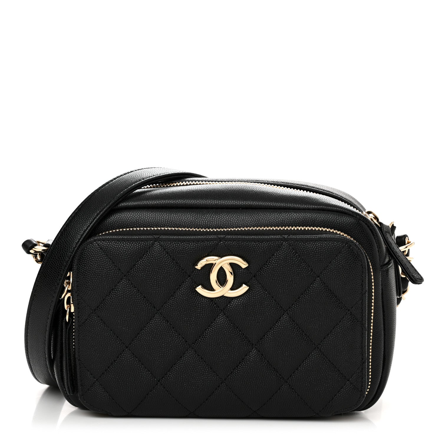 Chanel Caviar Quilted Affinity Camera Case Black 1 of 12