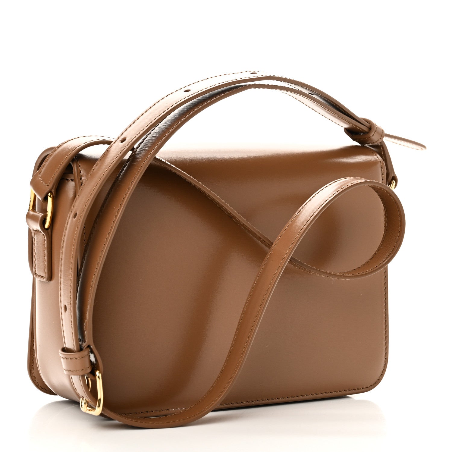 Celine Shiny Calfskin Teen Triomphe Bronze 3 of 11