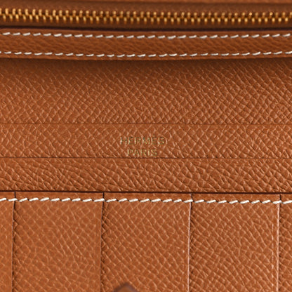 Hermes Epsom Bearn Gusset Wallet Gold 6 of 9