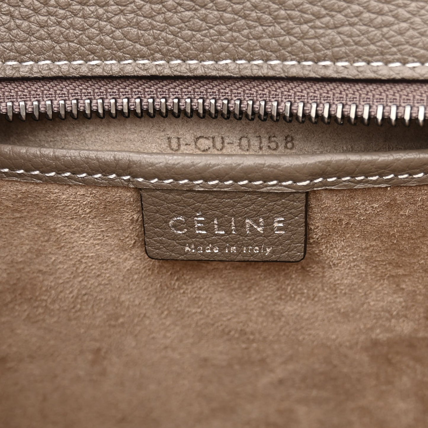Drummed Calfskin Nano Luggage Souris