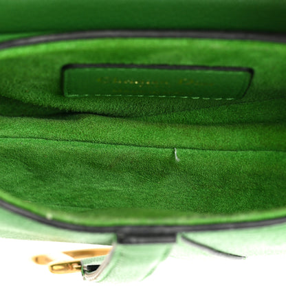 Christian Dior Goatskin Micro Saddle Bag Green 5 of 16