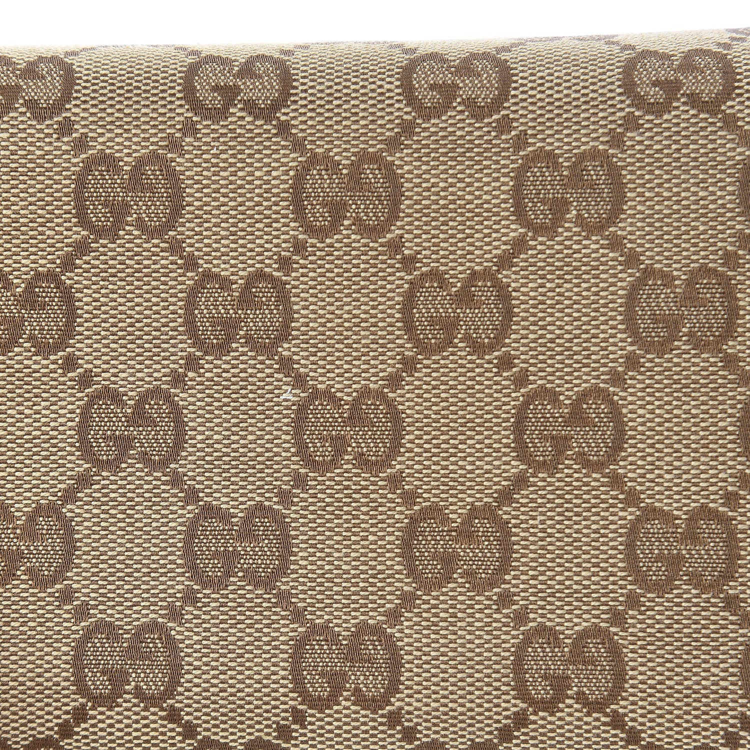 Gucci Monogram Margaux Calfskin Dice Compact Trademark Wallet Beige Ebony Cocoa 8 of 8