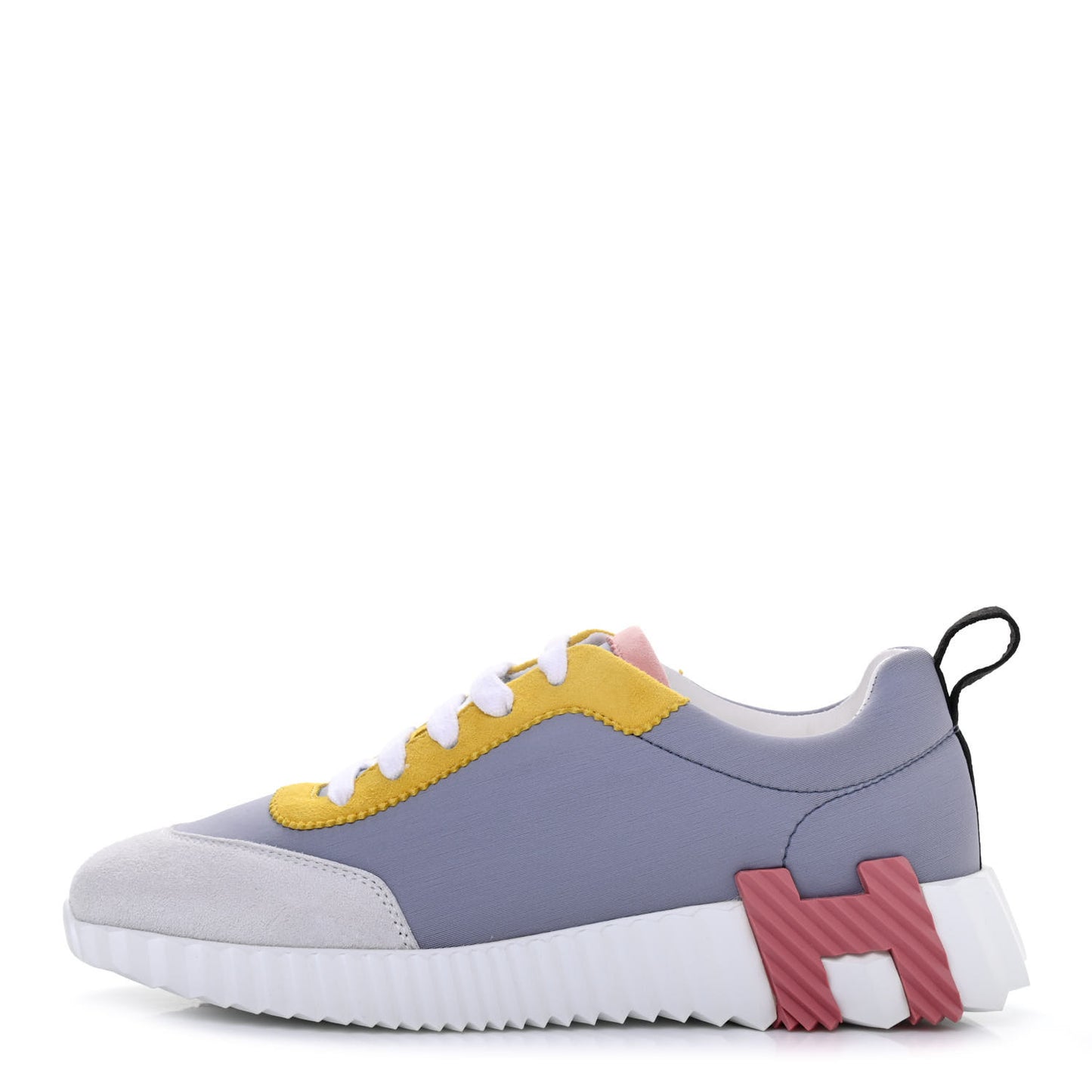 Technical Canvas Suede Goatskin Bouncing Sneakers 36.5