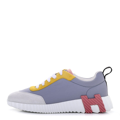 Hermes Technical Canvas Suede Goatskin Bouncing Sneakers 36.5 1 of 4