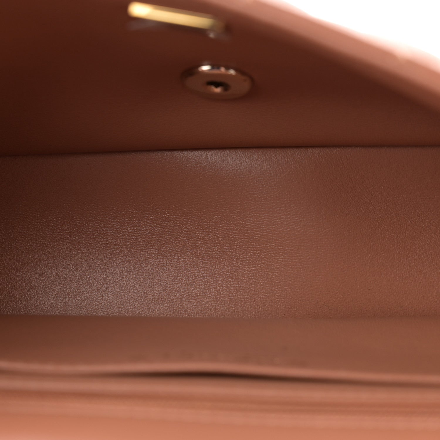 Chanel Lambskin Quilted Mini Rectangular Flap Brown 5 of 10