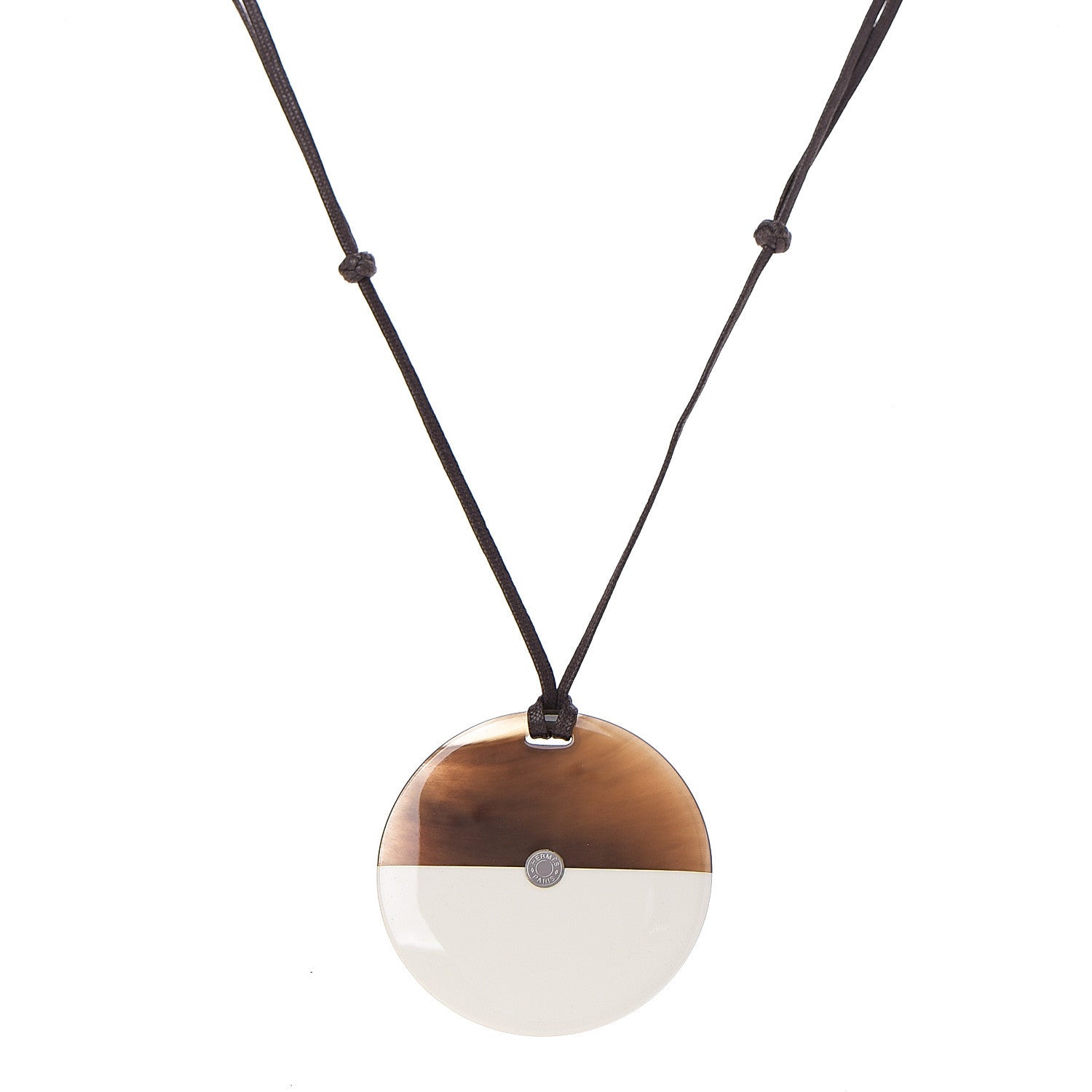 Hermes Buffalo Horn Minimale Necklace 1 of 3