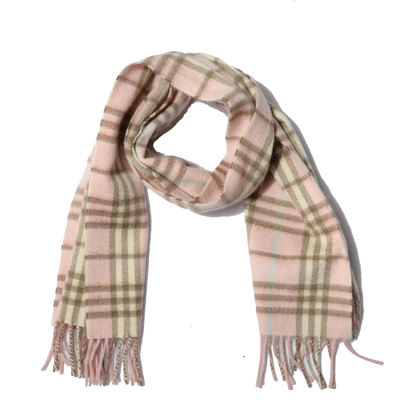 Cashmere Nova Check Scarf Pink