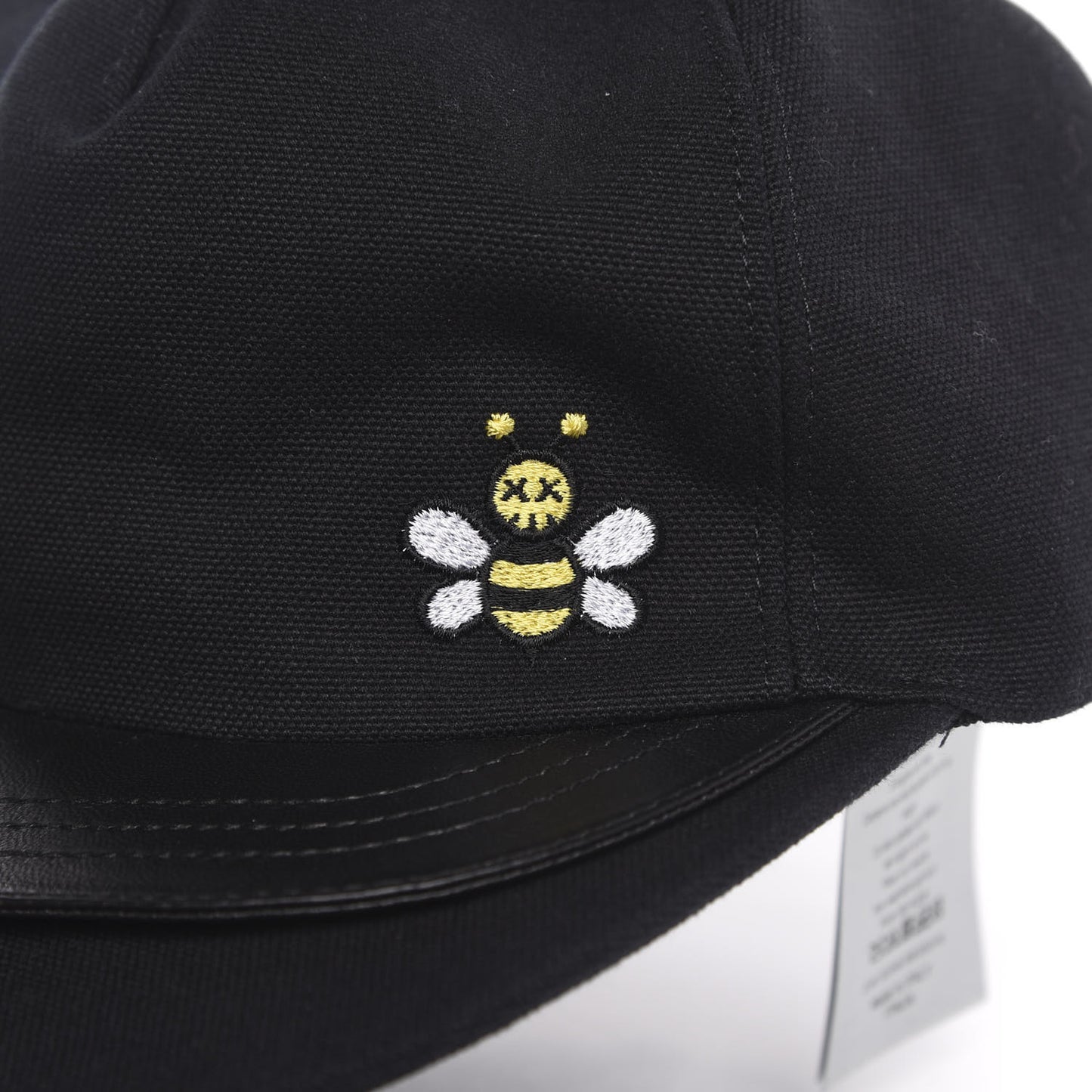 X KAWS Cotton Sheepskin Embroidered Baseball Hat Black