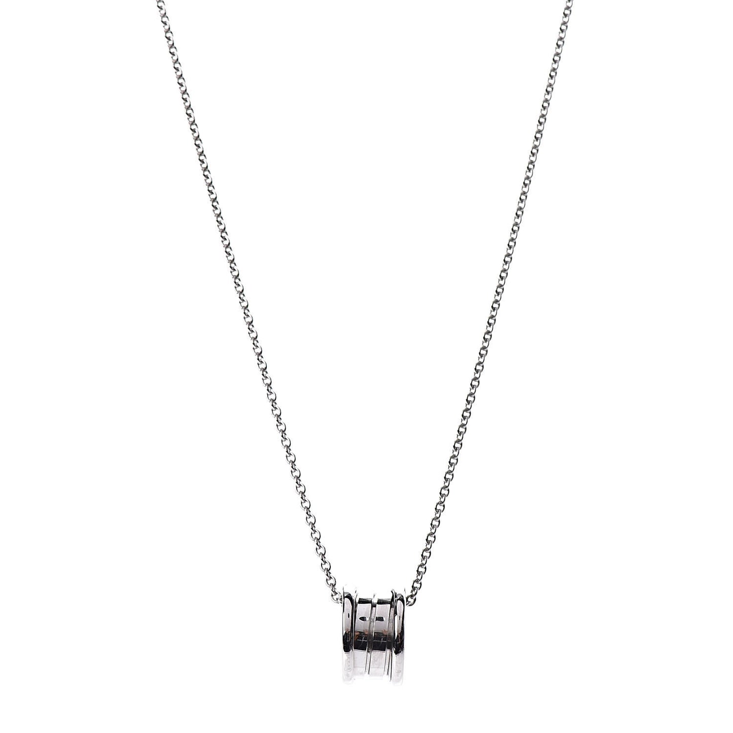 18K White Gold B.Zero1 Pendant Necklace