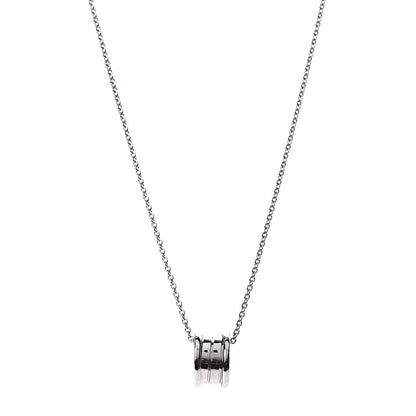 Bulgari 18K White Gold B.Zero1 Pendant Necklace 1 of 7