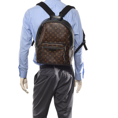 Louis Vuitton Monogram Macassar Josh Backpack 2 of 12