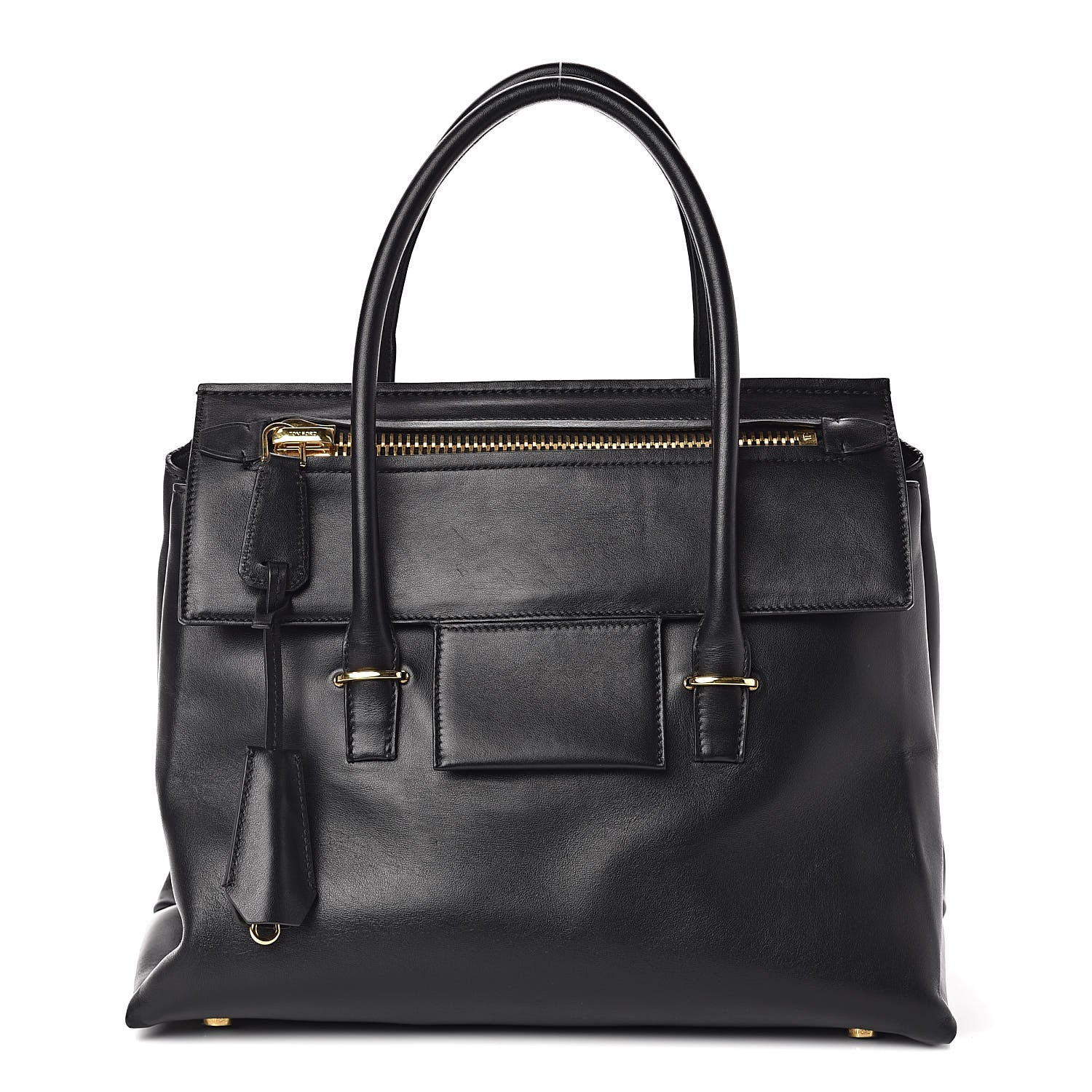 Tom Ford Smooth Calfskin Large Icon Bag Black 1 of 8