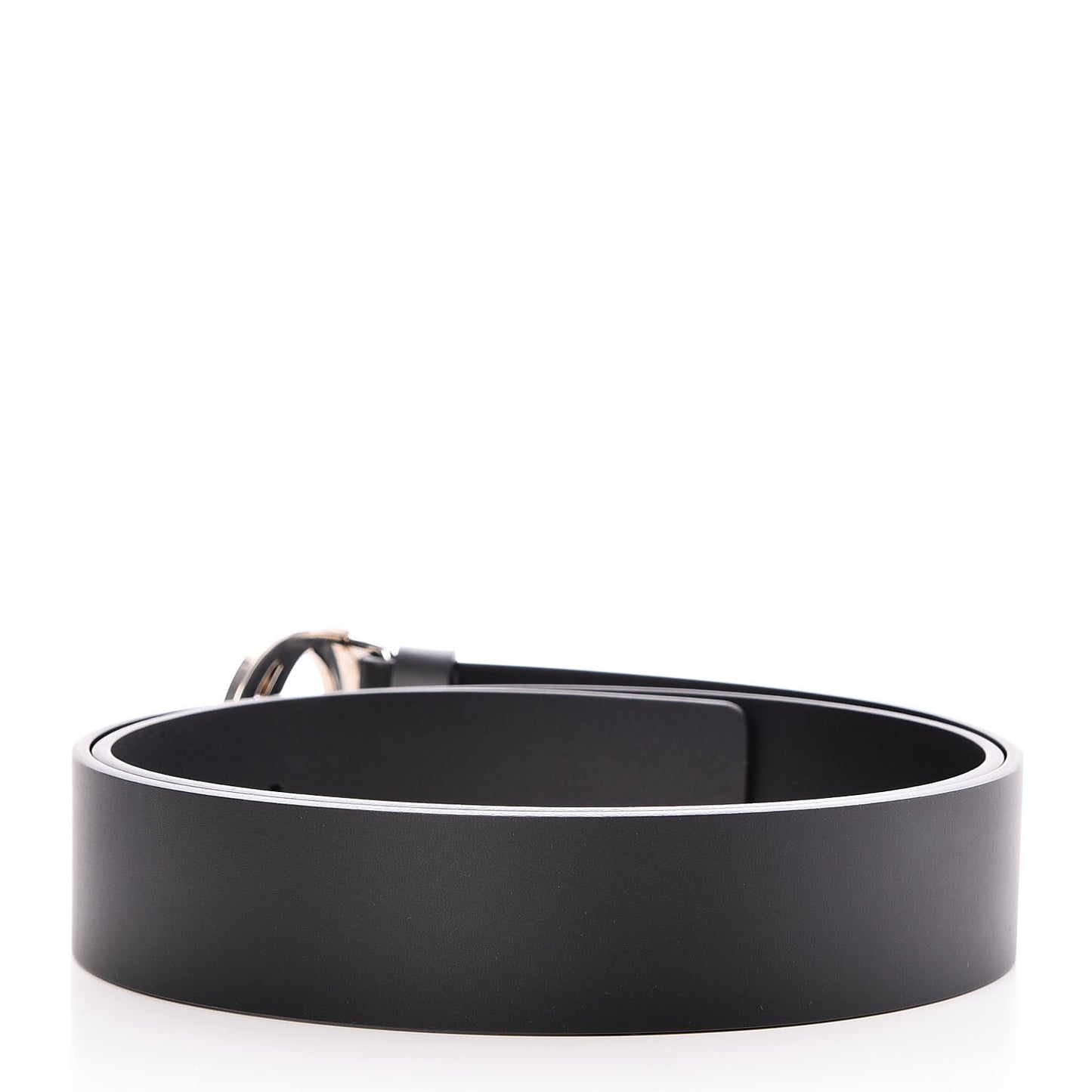 Selleria Calfskin Nickel Interlocking G 37mm Belt 100 40 Black