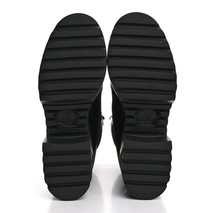 Louis Vuitton Canvas Monogram Laureate Platform Desert Boots 36 Black 6 of 10