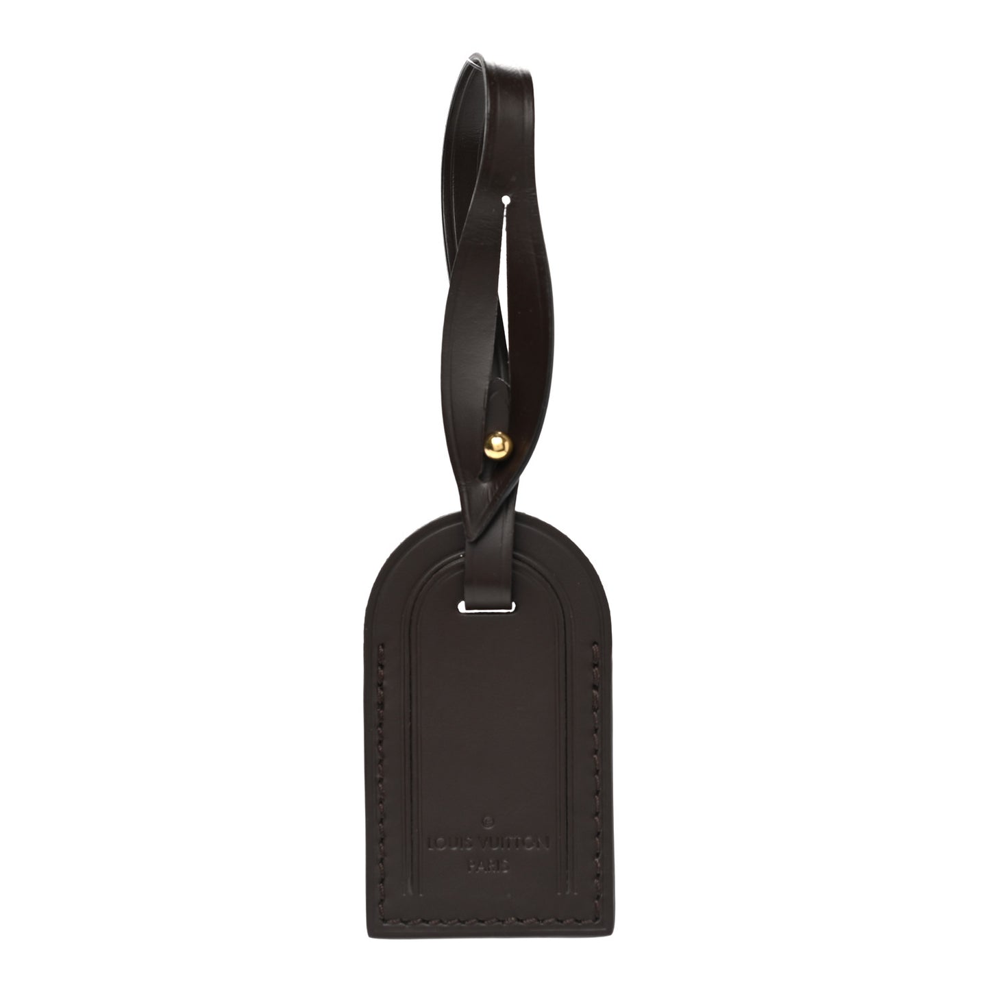 Calfskin Luggage Tag Ebene