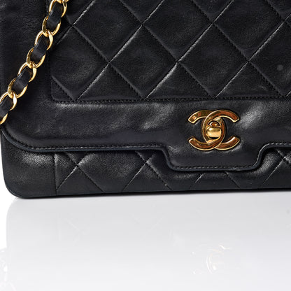 Chanel Lambskin Quilted Medium Single Flap Black 12 of 21