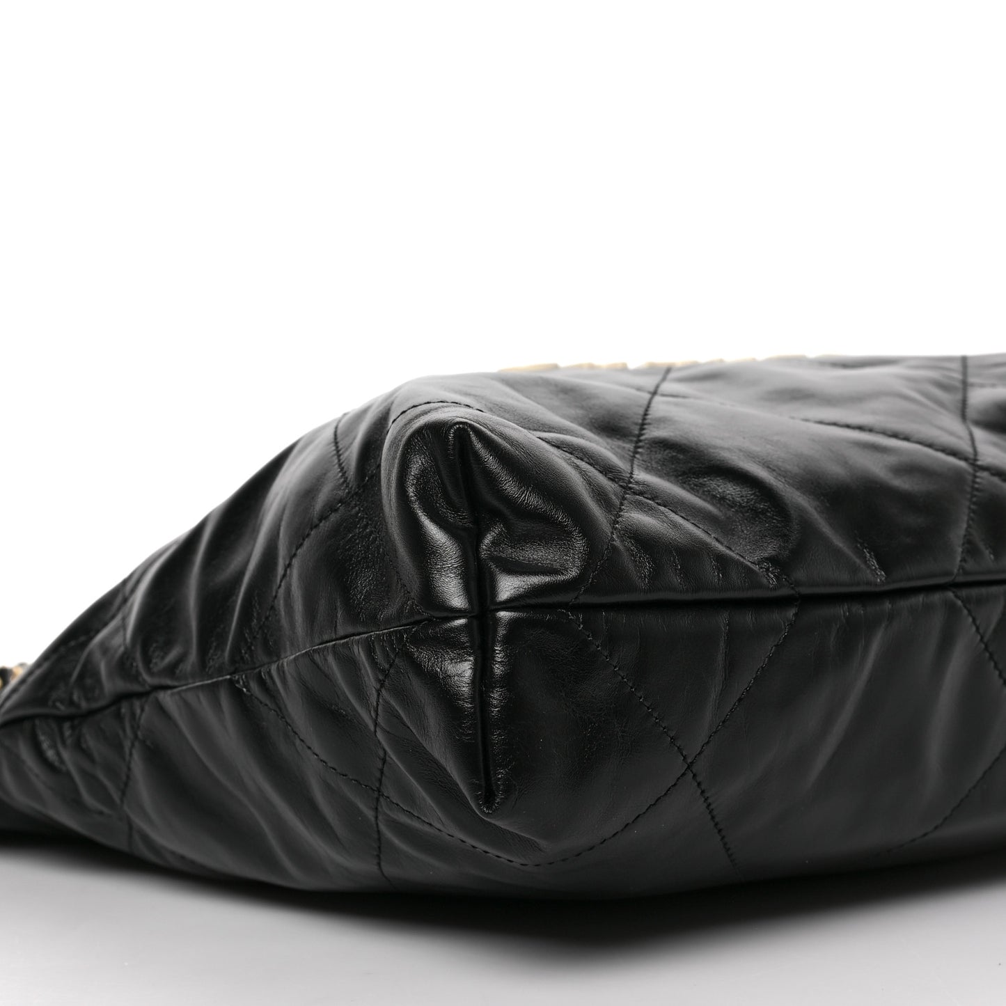 Calfskin Quilted Small Chanel 22 Black
