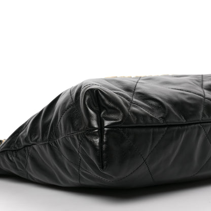 Chanel Calfskin Quilted Small Chanel 22 Black 8 of 9