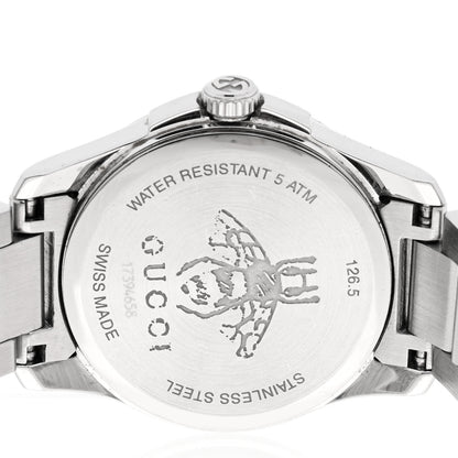 Gucci Stainless Steel 27mm G-Timeless Charm Quartz Watch Black 4 of 4