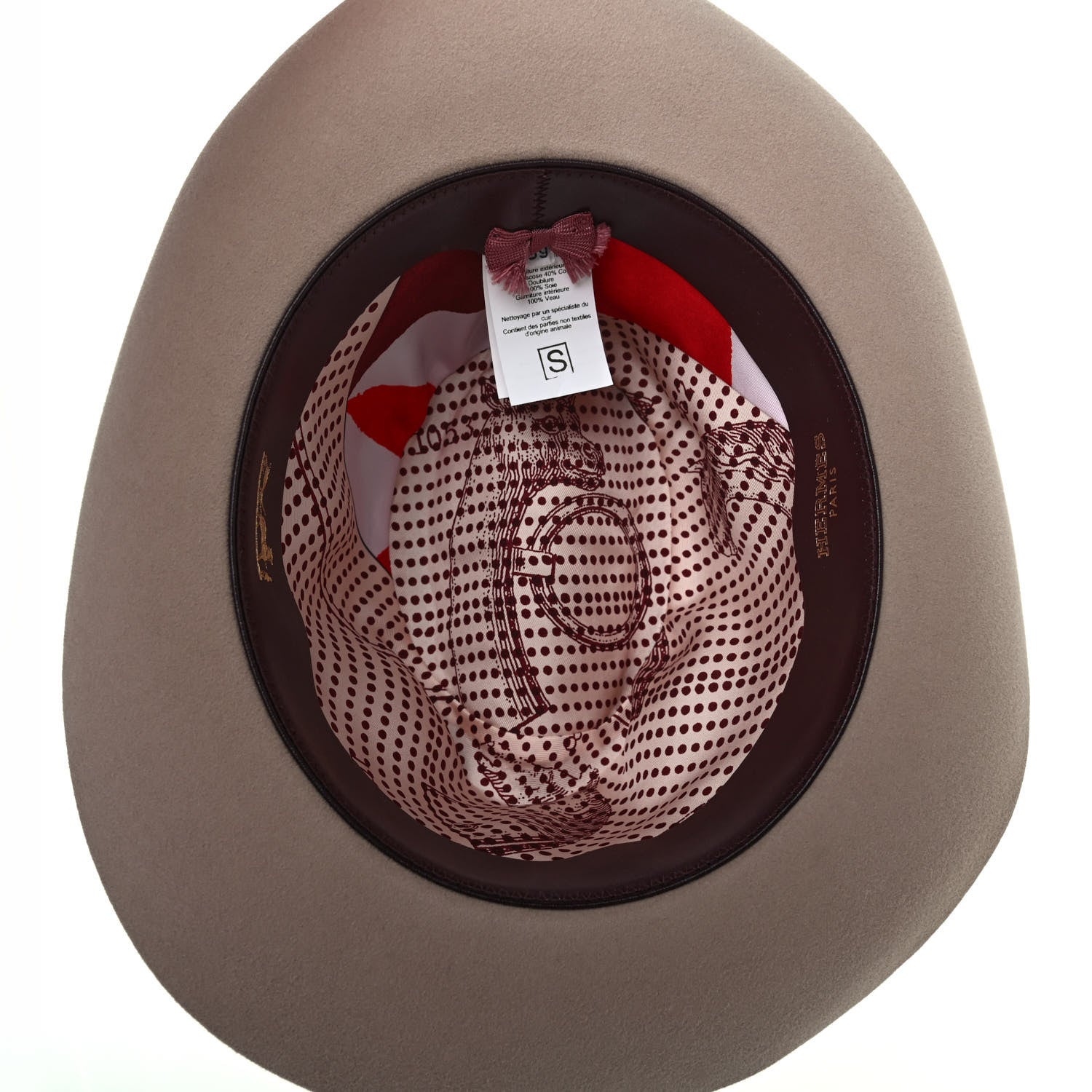 Hermes Rabbit Felt Hat 59 Marron Glace 4 of 4