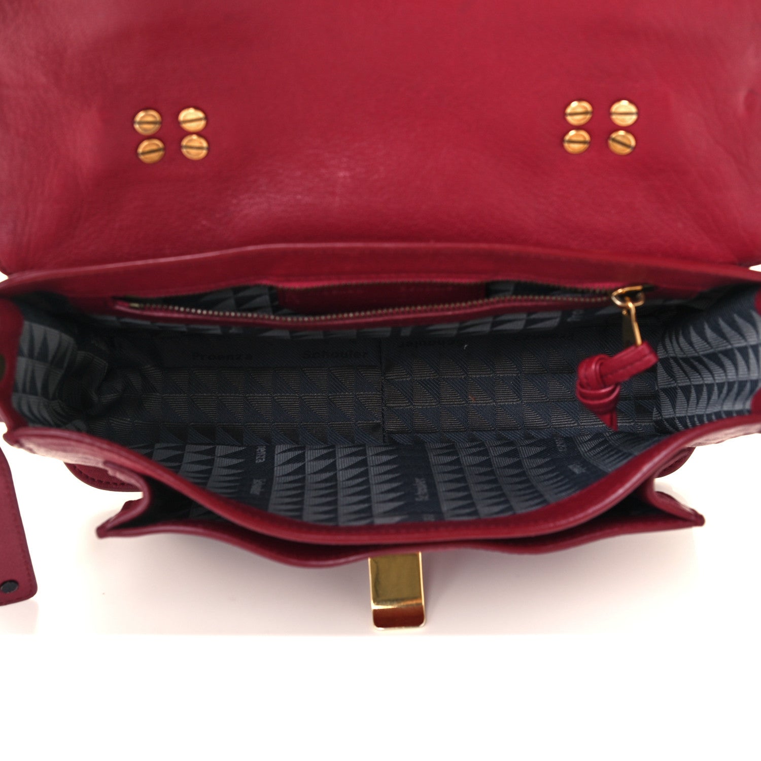 Proenza Schouler Lambskin Tiny PS1 Satchel Chianti 5 of 15