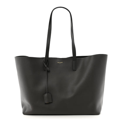 Saint Laurent Calfskin Large Shopping Tote Storm 1 of 13