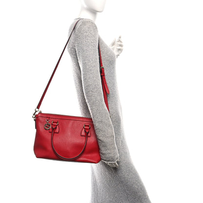 Gucci Dollar Calfskin GG Charm Satchel Red 2 of 10
