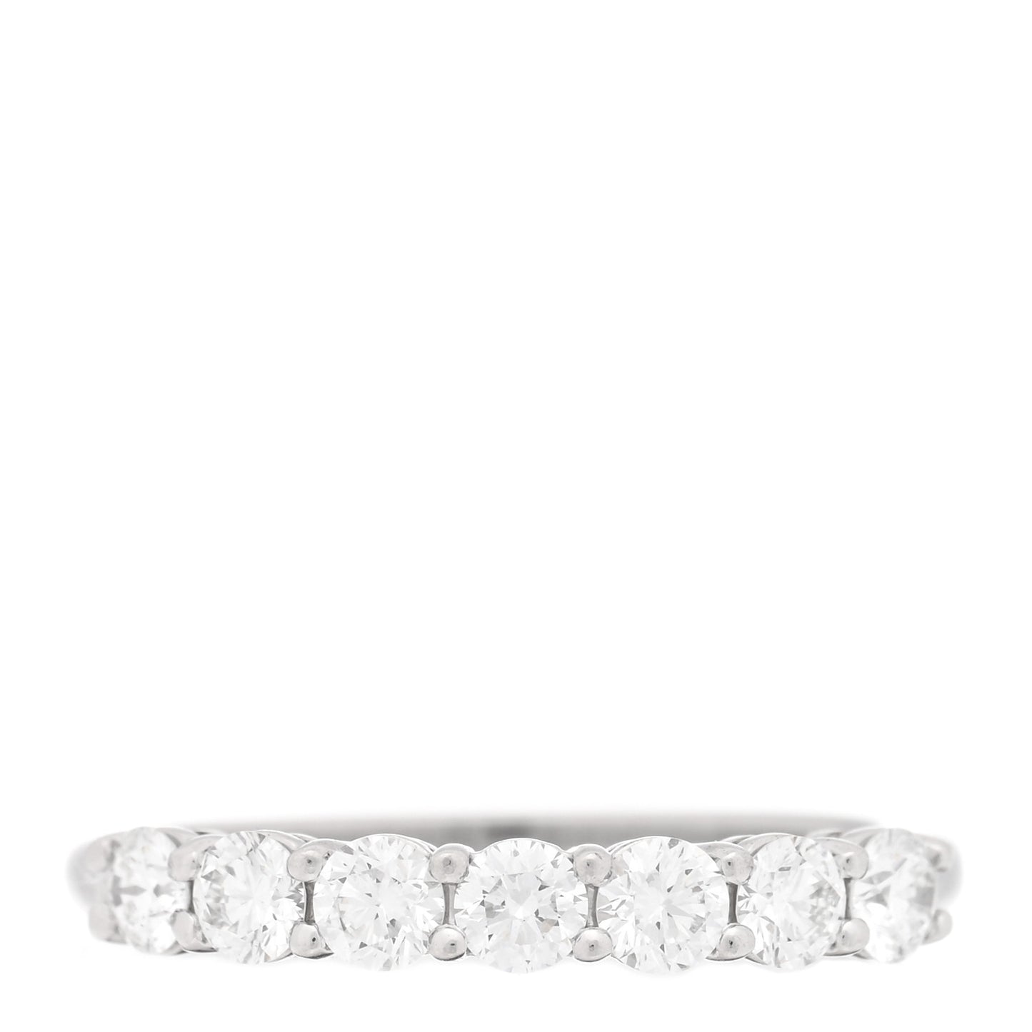 Platinum Diamond 3mm Tiffany Forever Half Circle Band Ring 49 5