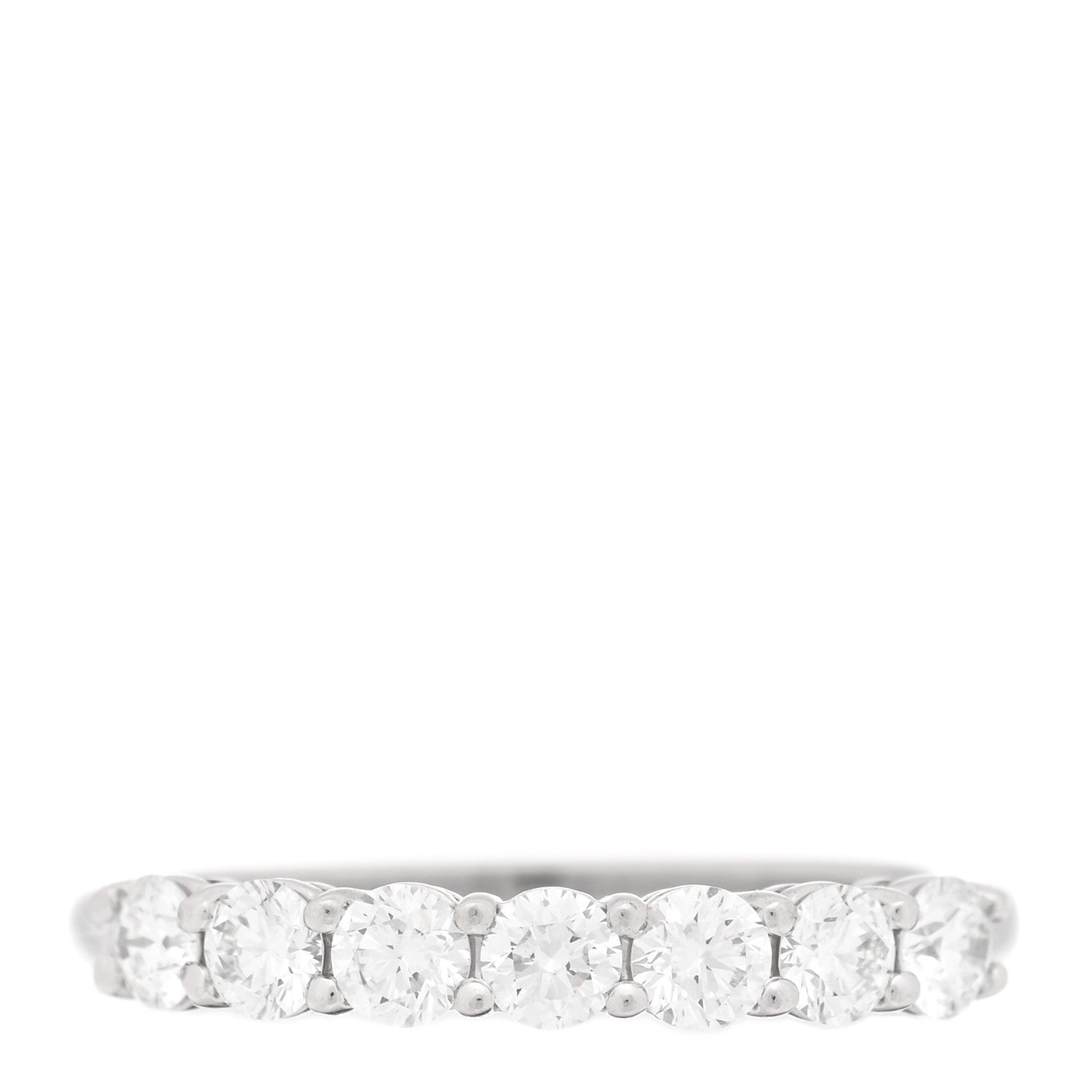 Tiffany Platinum Diamond 3mm Tiffany Forever Half Circle Band Ring 49 5 1 of 5