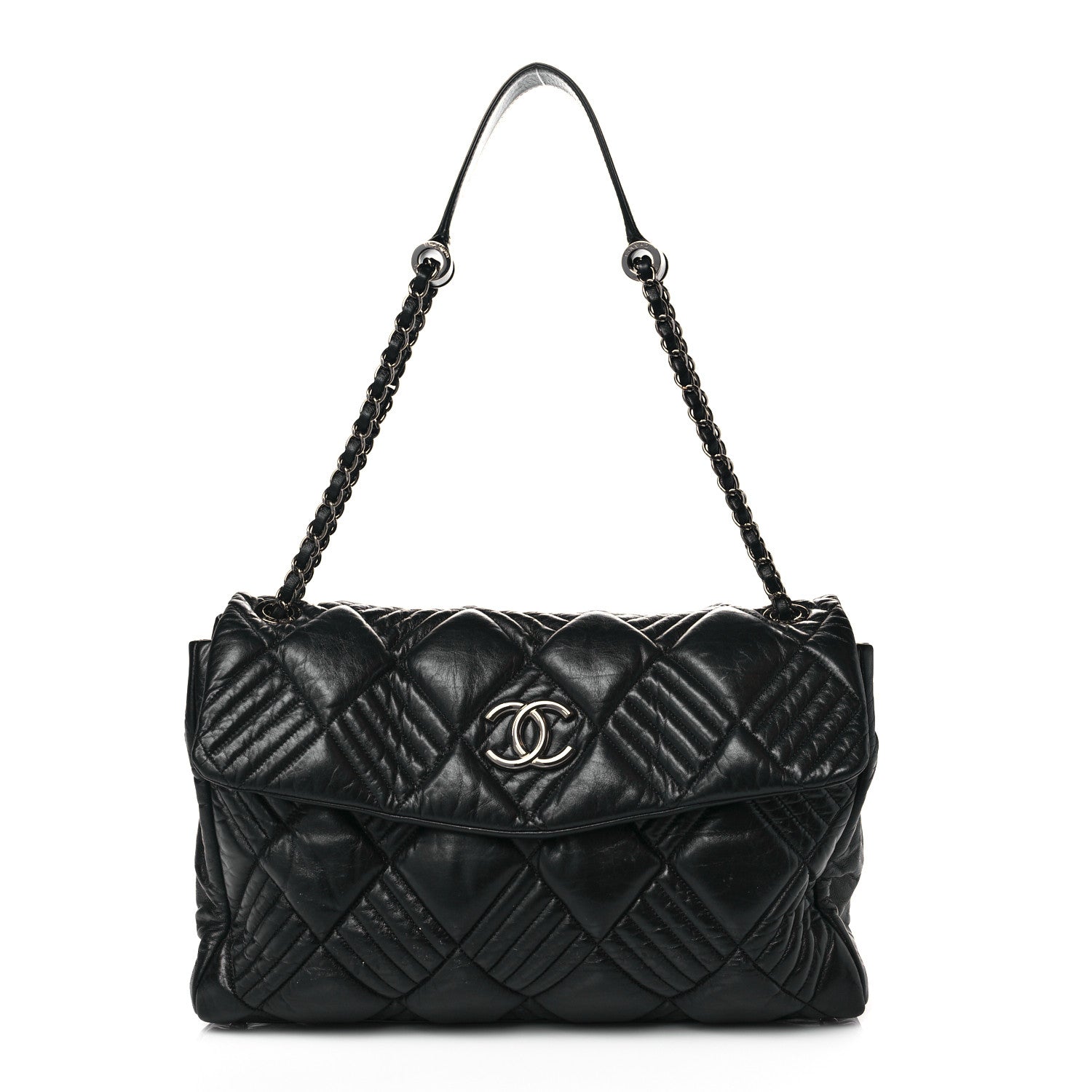 Chanel Lambskin In and Out XL Maxi Flap Black 1 of 20