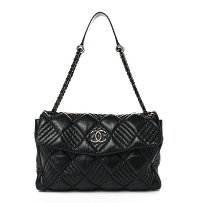 Chanel Lambskin In and Out XL Maxi Flap Black 1 of 20
