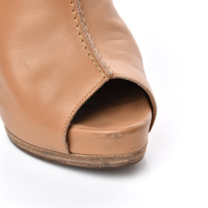 Hermes Calfskin Ankle Peep Toe Booties 36 9 of 11