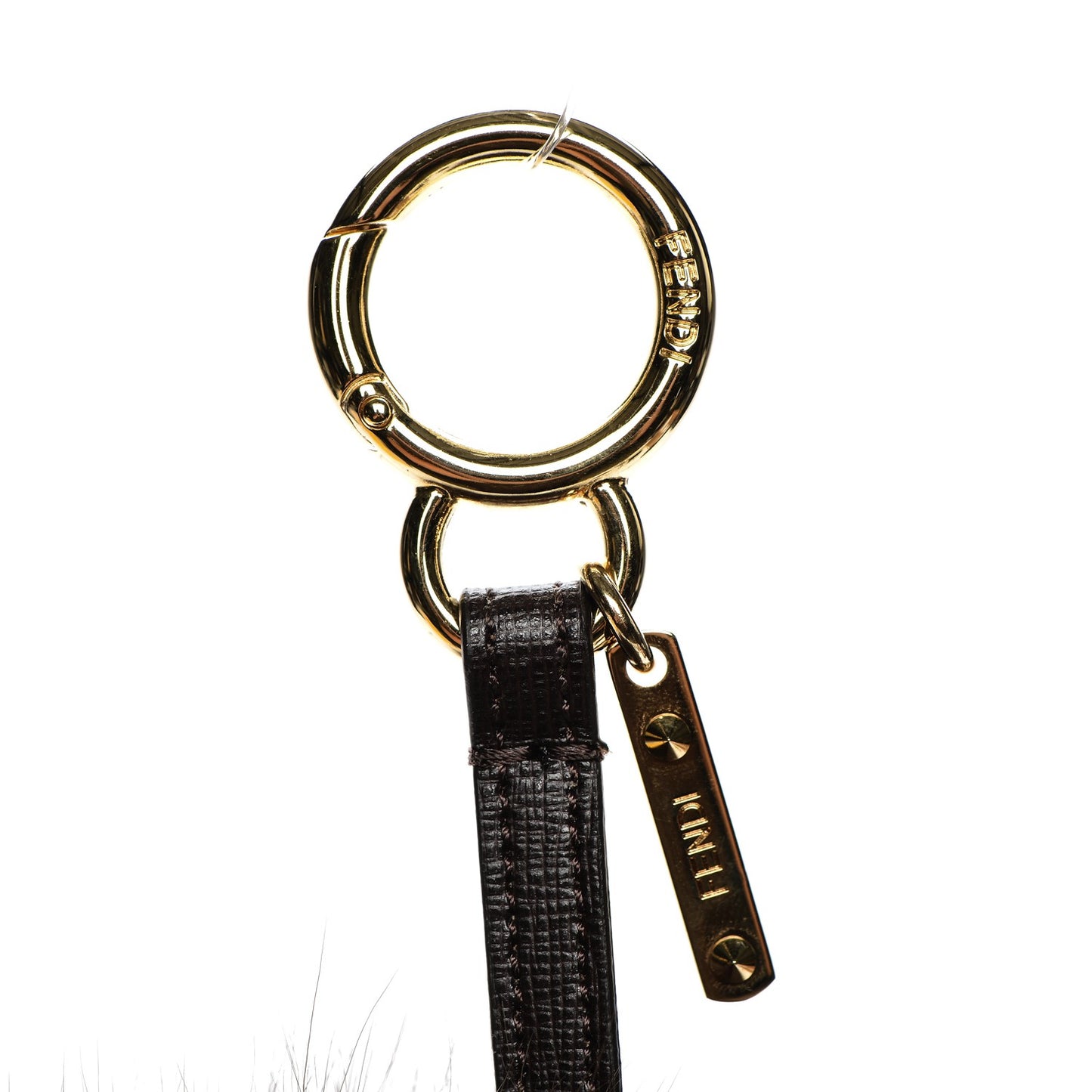 Fox Fur Vitello Elite Pom Pom Bag Charm Moro