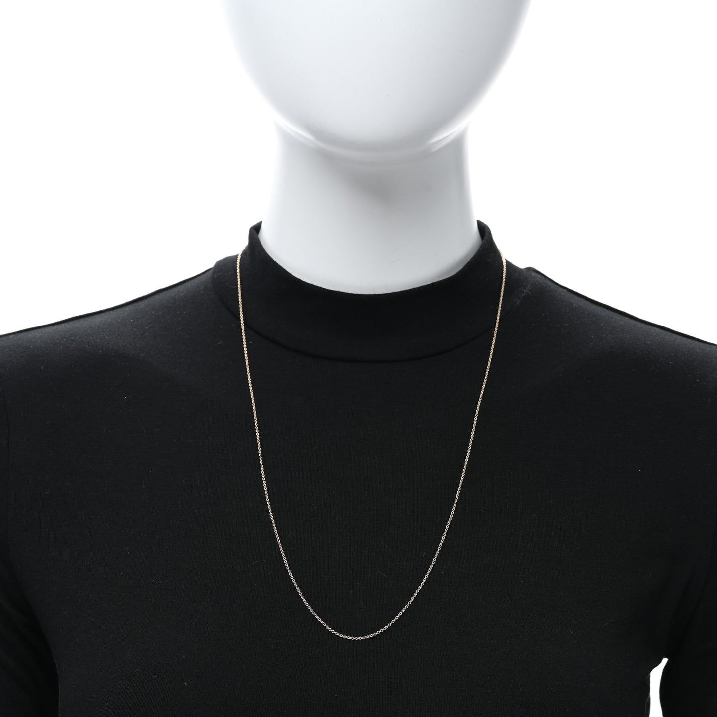 18K Rose Gold Chain Necklace 24"