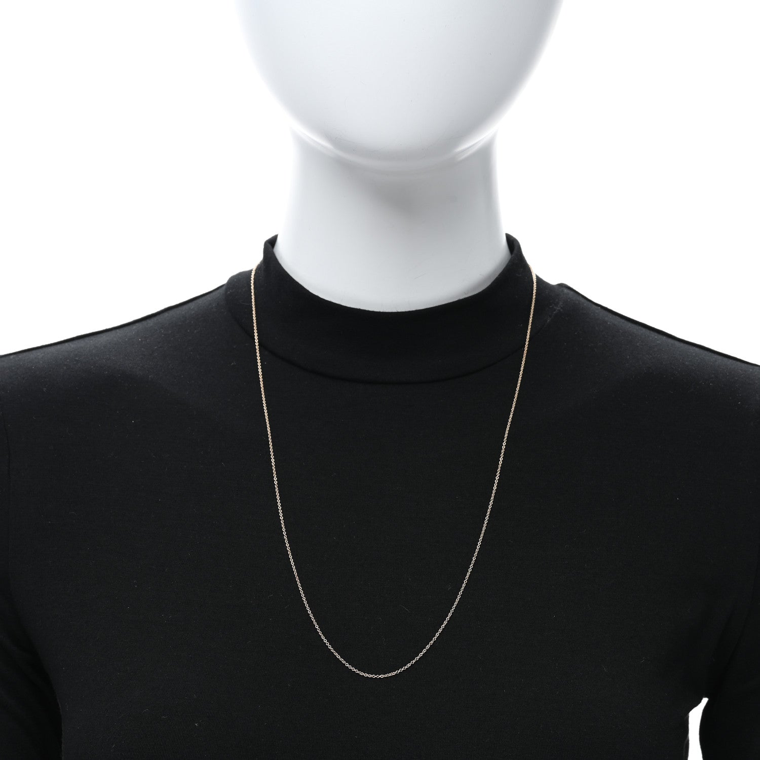 Tiffany 18K Rose Gold Chain Necklace 24" 3 of 4
