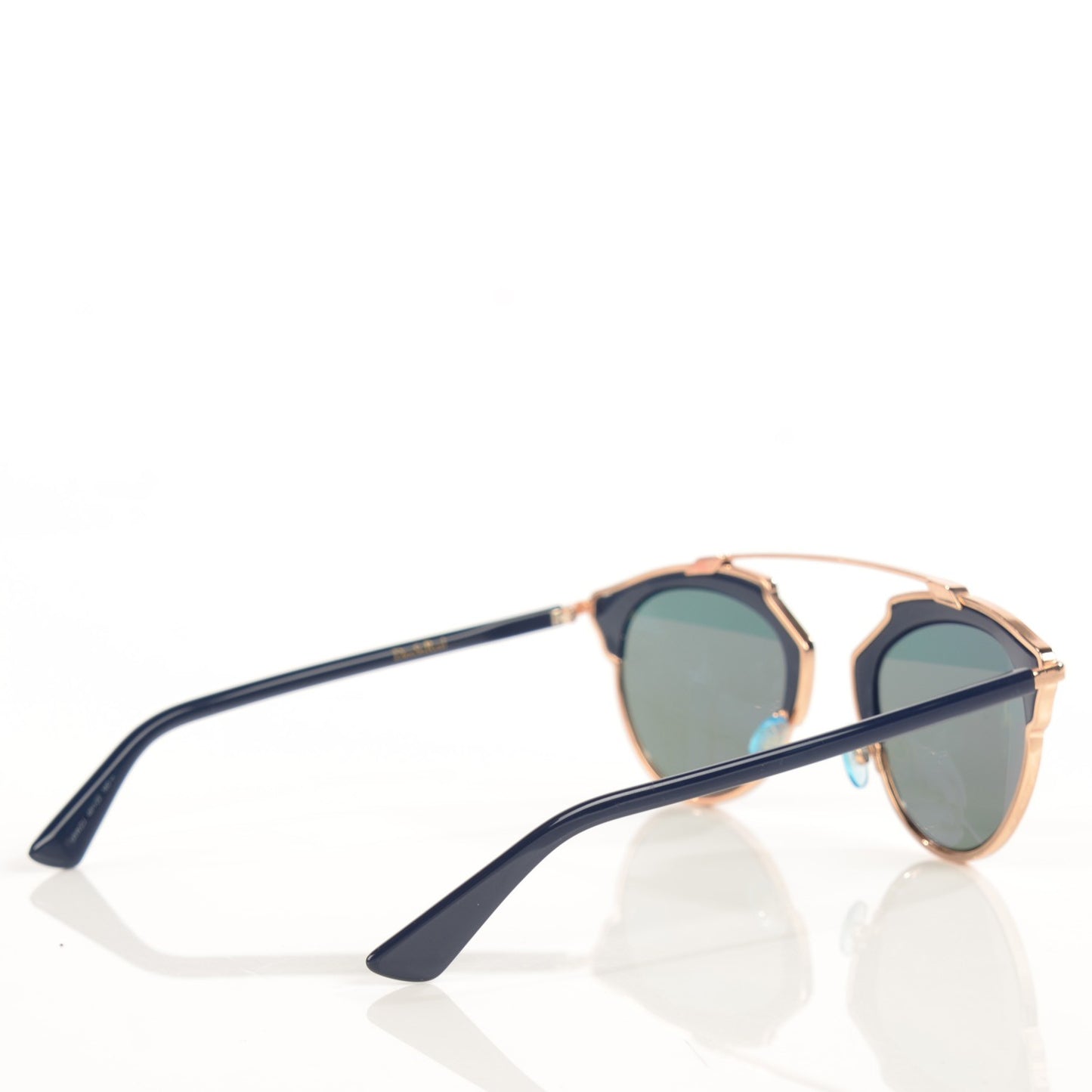 Mirrored So Real Sunglasses Rose Gold Blue