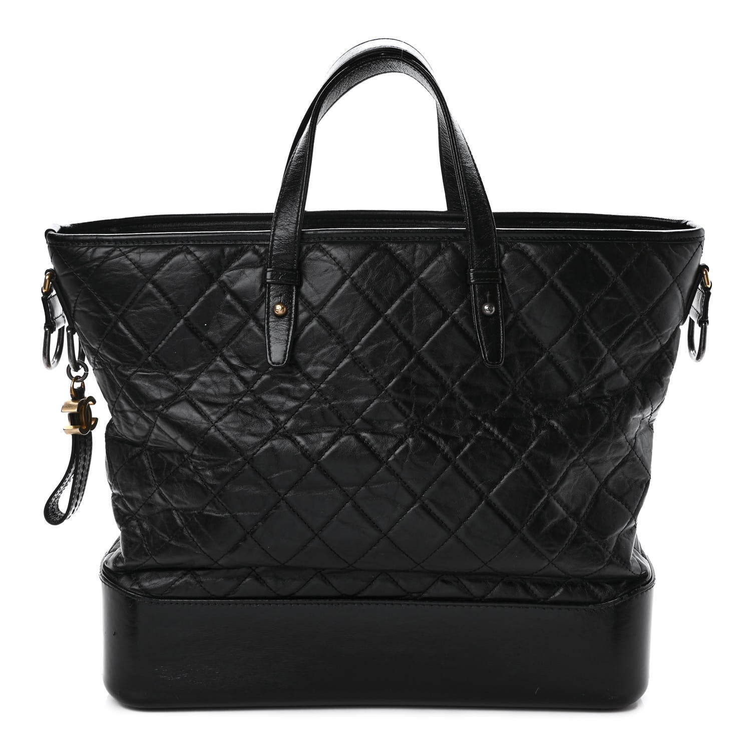 Chanel Calfskin Quilted Large Gabrielle Shopping Tote Black 1 of 11